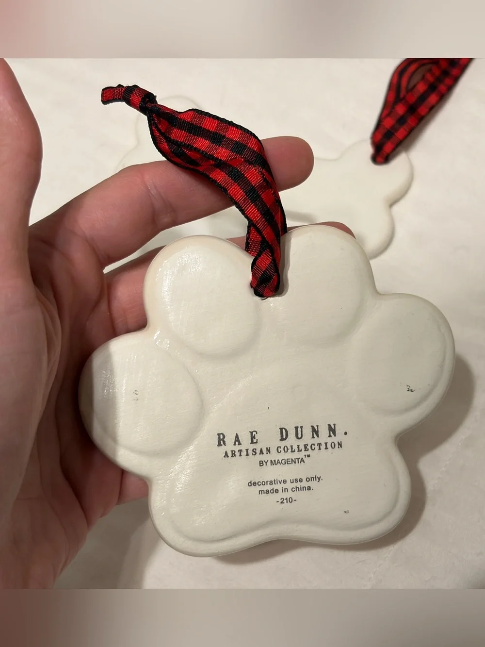 Sof3 RAE DUNN DOG THEMED ORNAMENTS